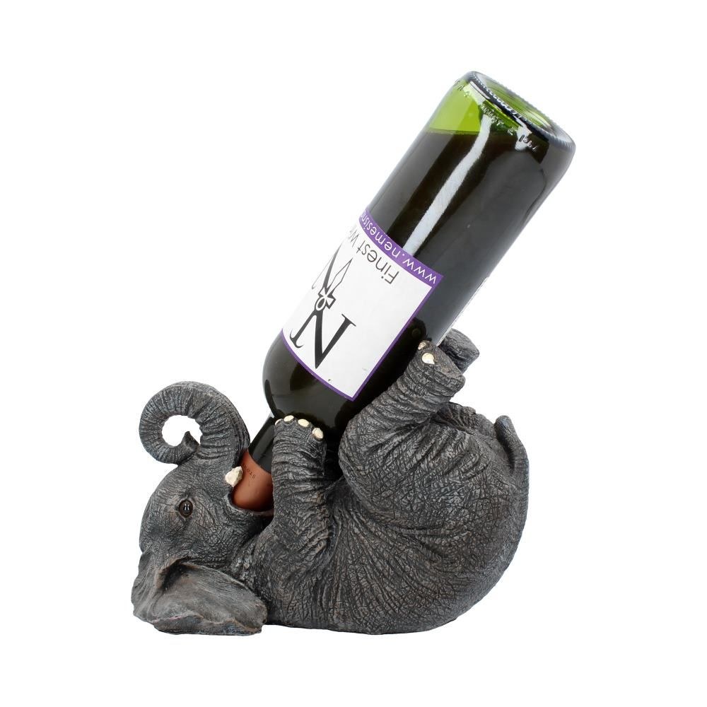 Nemesis Now - Guzzlers - Elephant 23cm (Wine) bottle holder - Grey